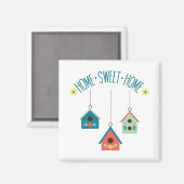 Zuhause Sweet Zuhause Magnet (Vorderseite/Rückseite)