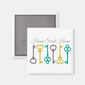 Zuhause Sweet Zuhause Magnet (Vorderseite/Rückseite)