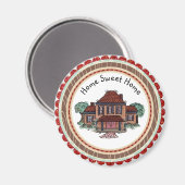 Zuhause Sweet Zuhause Magnet (Vorderseite/Rückseite)