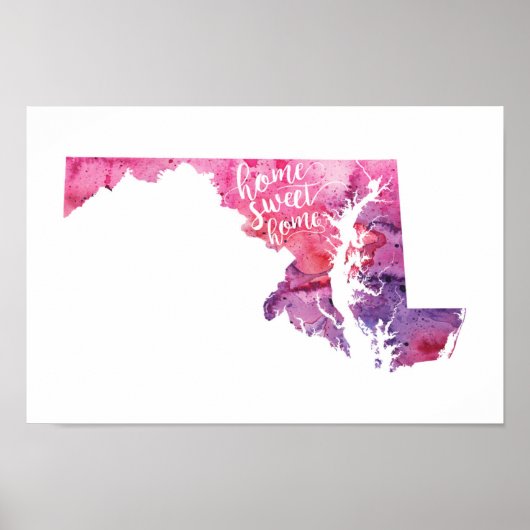 Zuhause Sweet Zuhause Maryland Poster (Vorne)