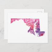 Zuhause Sweet Zuhause Maryland Postkarte (Vorne/Hinten)