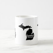 Zuhause Sweet Zuhause Michigan Silhouette Kaffeetasse (Mittel)