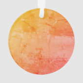 Zuhause Sweet Zuhause Modern Blumenchic Orange Yel Ornament (Rückseite)