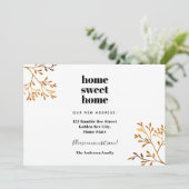 Zuhause sweet Zuhause moderne, bewegende Ankündigu Ankündigung (Stehend Vorderseite)