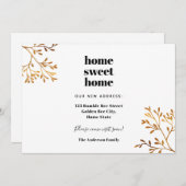 Zuhause sweet Zuhause moderne, bewegende Ankündigu Ankündigung (Vorne/Hinten)