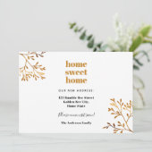 Zuhause sweet Zuhause moderne, elegante Bewegung Ankündigung (Stehend Vorderseite)