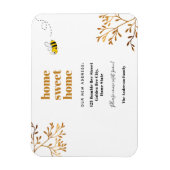 Zuhause sweet Zuhause moderne, elegante Bewegung Magnet (Vertikal)