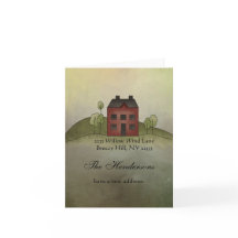 Zuhause Sweet Zuhause Moving Address Note Card