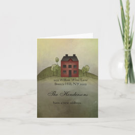 Zuhause Sweet Zuhause Moving Address Note Card Karte