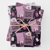 Zuhause Sweet Zuhause-Muster Geschenkpapier Set (Beispiel)