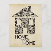 Zuhause Sweet Zuhause - Neue Adressbezugskarte Ankündigungspostkarte (Vorderseite)