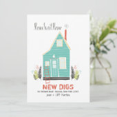 Zuhause Sweet Zuhause New Address Ankündigung (Stehend Vorderseite)