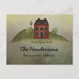 Zuhause Sweet Zuhause New Address Postcard Ankündigungspostkarte