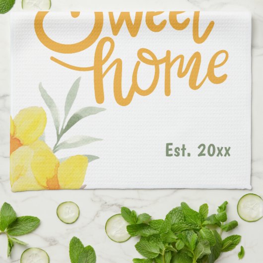 Zuhause Sweet Zuhause New Homeowner Housewarming H Geschirrtuch (Gefaltet)