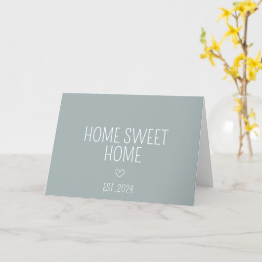 Zuhause Sweet Zuhause New Homeowner Karte (Gelbe Blume)