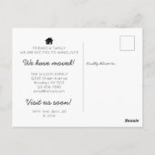 Zuhause Sweet Zuhause New House Moving Ankündigung Postkarte (Rückseite)