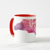 Zuhause Sweet Zuhause North Carolina Tasse (Vorderseite Links)