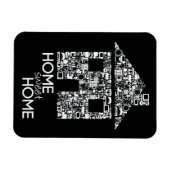 Zuhause Sweet Zuhause Novelty Flexible Kühlschrank Magnet (Horizontal)