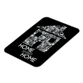 Zuhause Sweet Zuhause Novelty Flexible Kühlschrank Magnet (Linke Seite)