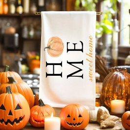 Zuhause Sweet Zuhause | Orange Pumpkin | Herbstsai Geschirrtuch