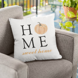 Zuhause Sweet Zuhause | Orange Pumpkin | Herbstsai Kissen