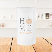 Zuhause Sweet Zuhause | Orange Pumpkin | Herbstsai Mattglas Bierglas