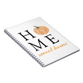 Zuhause Sweet Zuhause | Orange Pumpkin | Herbstsai Notizblock (Rechte Seite)