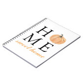 Zuhause Sweet Zuhause | Orange Pumpkin | Herbstsai Notizblock (Linke Seite)