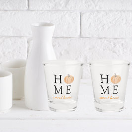Zuhause Sweet Zuhause | Orange Pumpkin | Herbstsai Schnapsglas