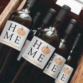 Zuhause Sweet Zuhause | Orange Pumpkin | Herbstsai Weinetikett