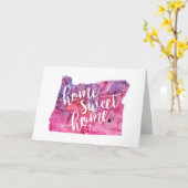 Zuhause Sweet Zuhause Oregon Karte (Gelbe Blume)