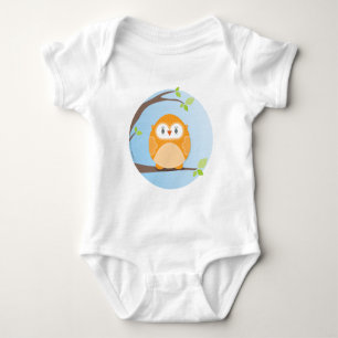 ZUHAUSE SWEET ZUHAUSE :: Owl in einem Baum 4 Baby Strampler