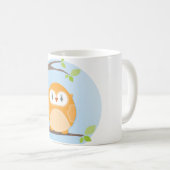 ZUHAUSE SWEET ZUHAUSE :: Owl in einem Baum 4 Kaffeetasse (VorderseiteRechts)