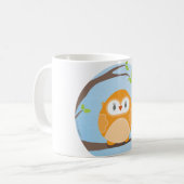 ZUHAUSE SWEET ZUHAUSE :: Owl in einem Baum 4 Kaffeetasse (Vorderseite Links)