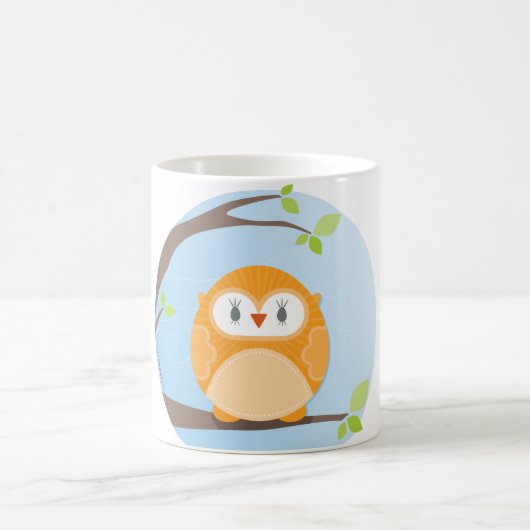 ZUHAUSE SWEET ZUHAUSE :: Owl in einem Baum 4 Kaffeetasse (Mittel)