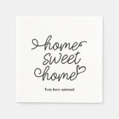 Zuhause Sweet Zuhause, Paper Plate Napkins Serviette (Vorderseite)