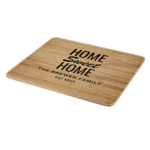 Zuhause Sweet Zuhause Personalisiert Cutting Board Schneidebrett