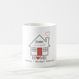 Zuhause Sweet Zuhause Personalisiert Kaffeetasse