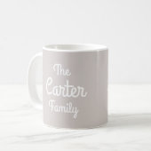 Zuhause Sweet Zuhause personalisiert Kaffeetasse (Vorderseite Links)