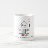 Zuhause Sweet Zuhause personalisiert Kaffeetasse (Mittel)
