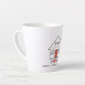 Zuhause Sweet Zuhause Personalisiert Milchtasse (Linke Ecke)