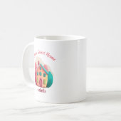 "Zuhause Sweet Zuhause" Personalisiert Neue Zuhaus Kaffeetasse (Vorderseite Links)