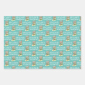 Zuhause Sweet Zuhause Personalisiert Wrapping Pape Geschenkpapier Set (Vorderseite)
