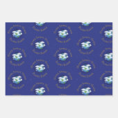 "Zuhause Sweet Zuhause Planet Earth" Whimsical Ast Geschenkpapier Set (Vorderseite)