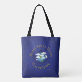 "Zuhause Sweet Zuhause Planet Earth" Whimsical Ast Tasche (Rückseite)