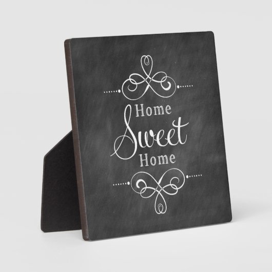Zuhause Sweet Zuhause Plaque Fotoplatte (Vorderseite)