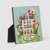 Zuhause Sweet Zuhause Plaque Fotoplatte (Vorderseite)