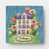 Zuhause Sweet Zuhause Plaque Fotoplatte (Vorderseite)