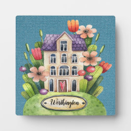 Zuhause Sweet Zuhause Plaque Fotoplatte