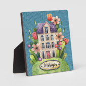 Zuhause Sweet Zuhause Plaque Fotoplatte (Vorderseite)